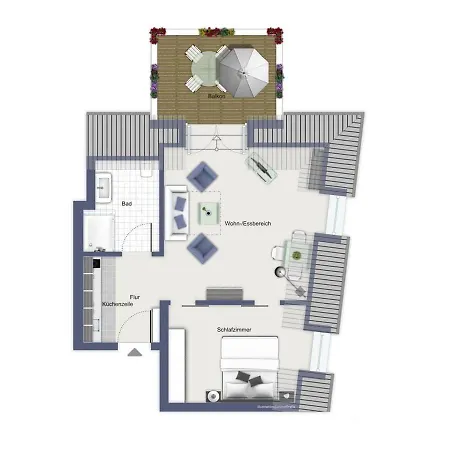 شقة Ferienwohnung Himmel & Meer Maritim Gestaltete Und Ruhige Fewo In Kuhlungsborn-west - Ideal Fur 2 Peronen